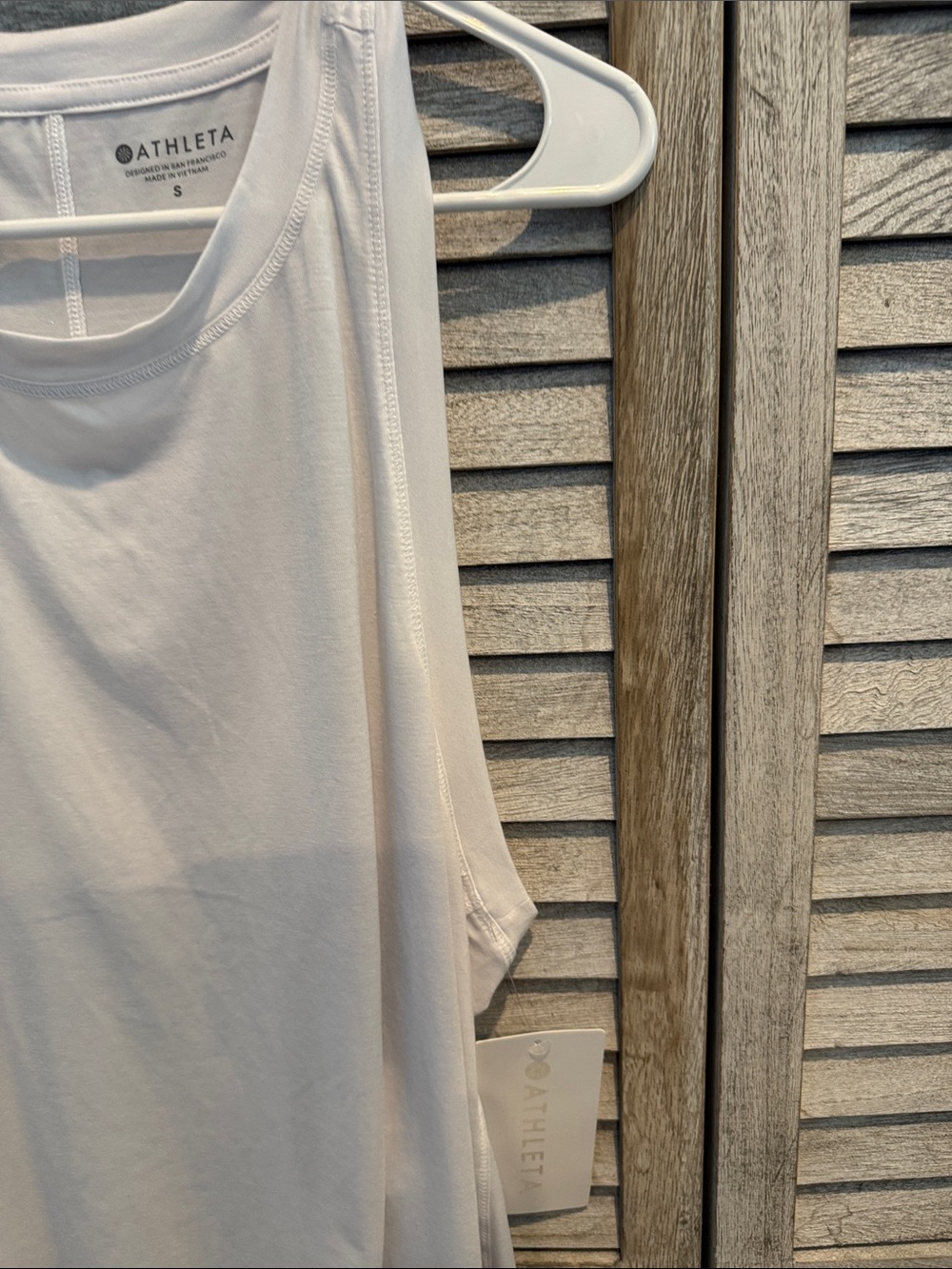 Athleta White High-Low Racerback Tank - Picture 3 of 7